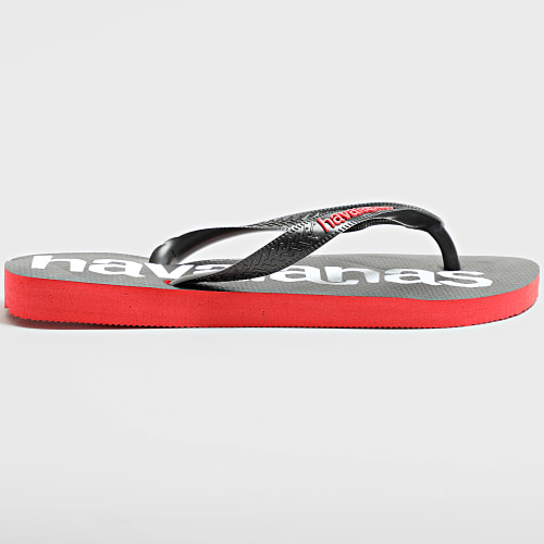 Tongs Logo Mania 2 Noir Rouge