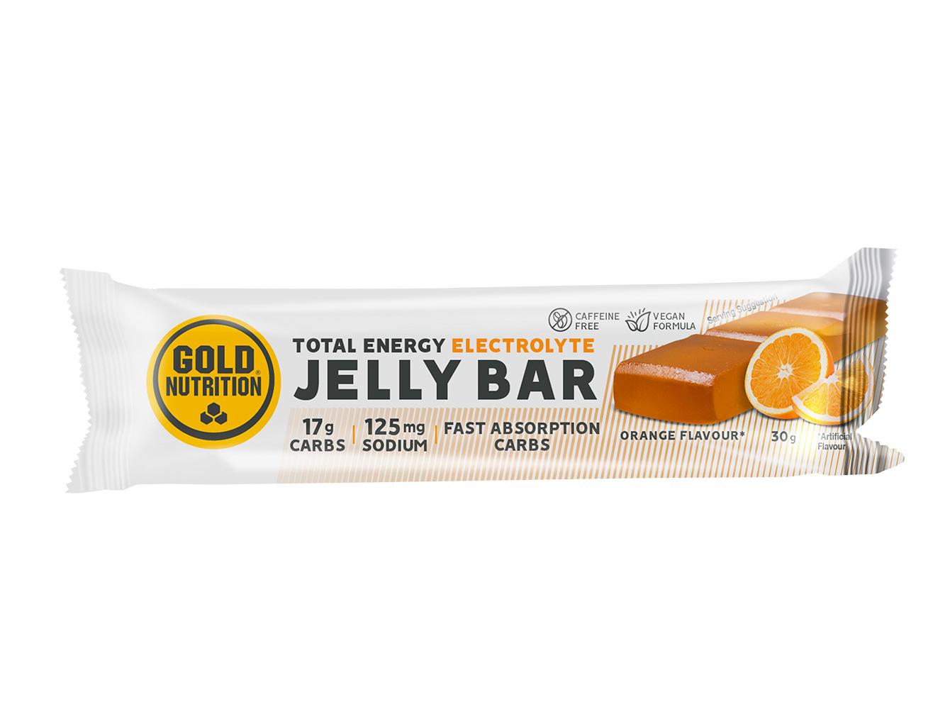 BARRA JELLY BAR GOLDNUTRITION LARANJA 30 G