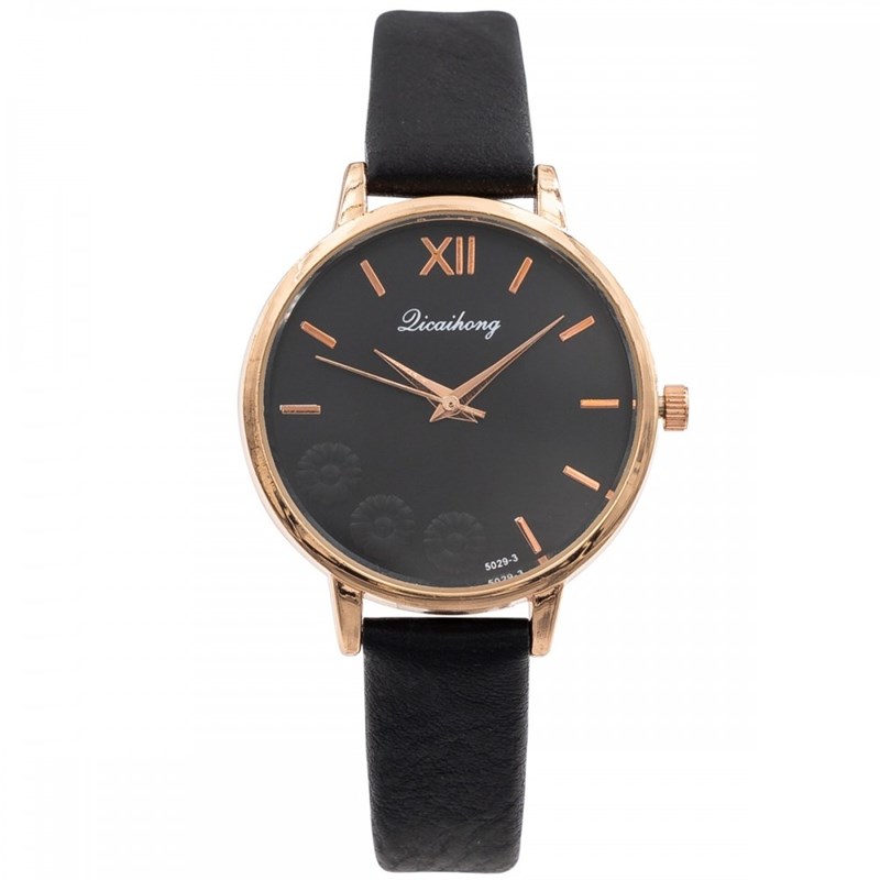 Montre Femme CHTIME bracelet Cuir Noir