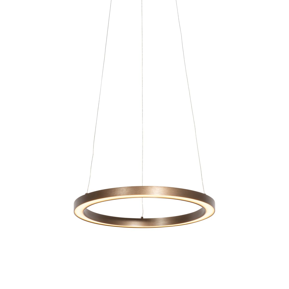 Hanglamp brons 40 cm incl. LED 3-staps dimbaar - Girello