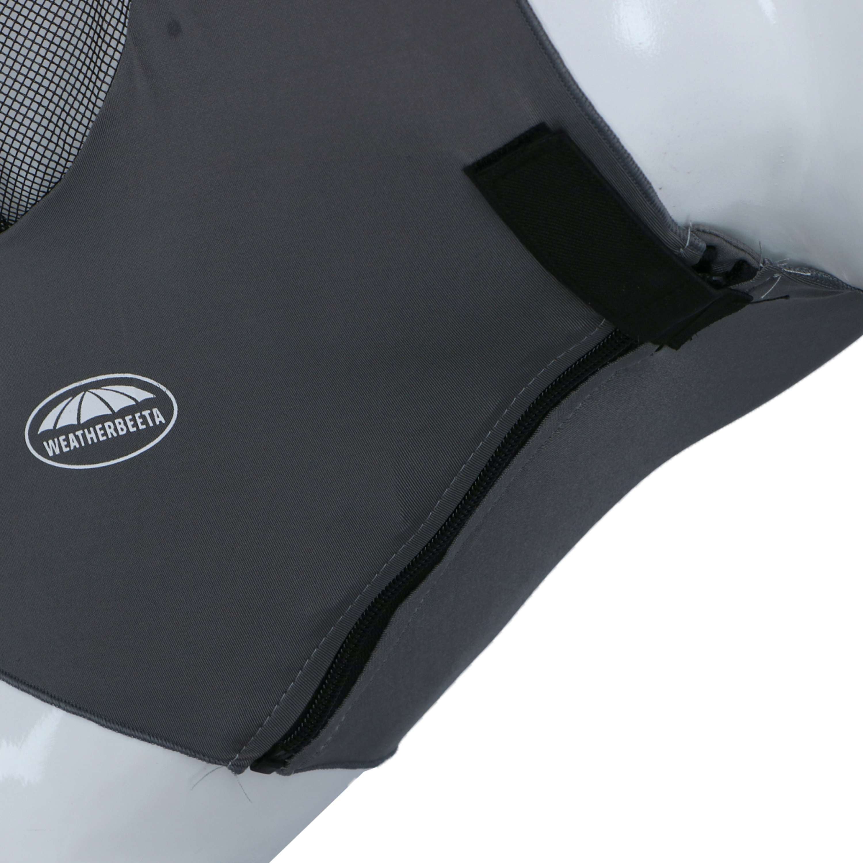 WeatherBeeta Vliegenmasker Deluxe Stretch Bug met Oren Grijs/Zwart