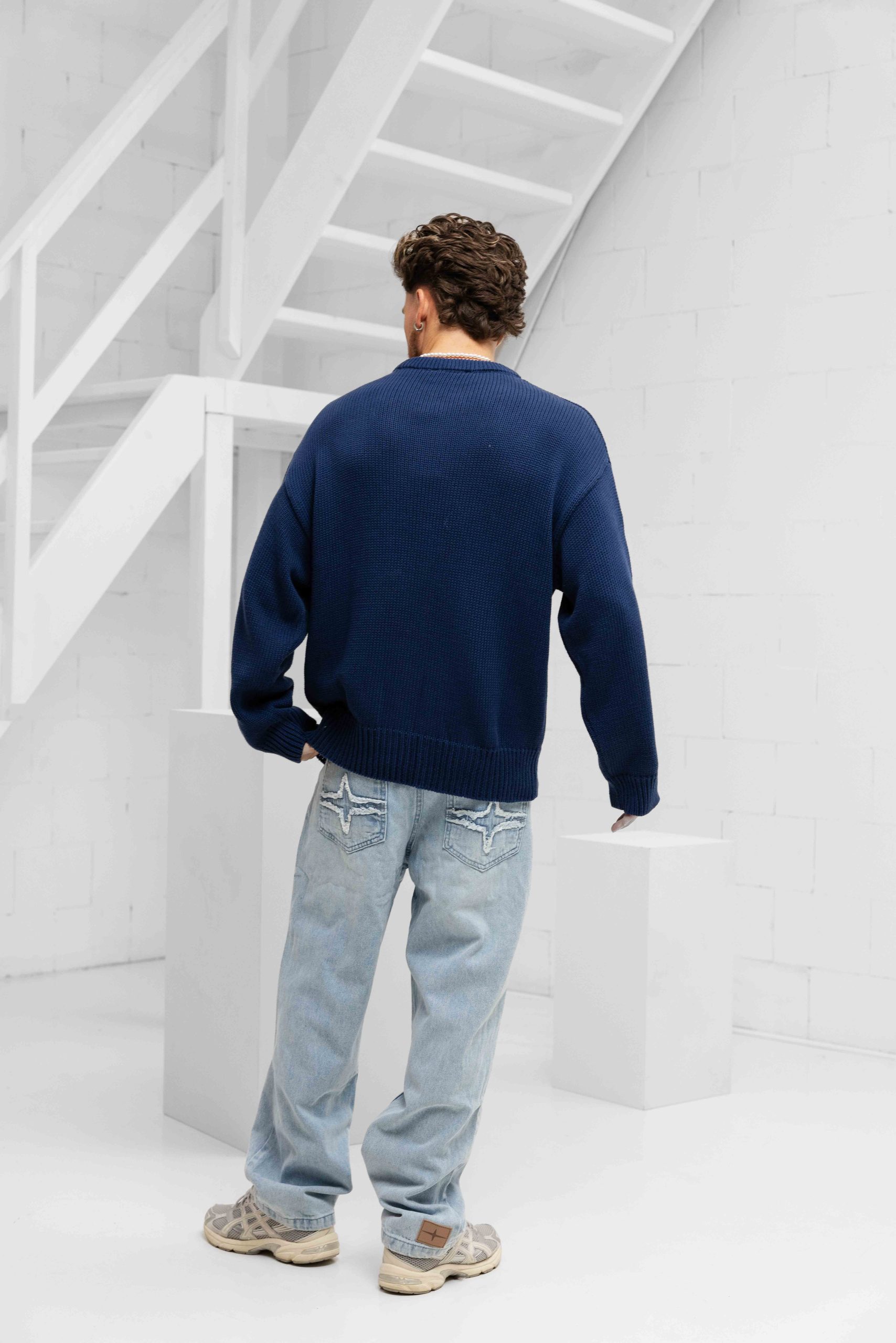 Equalité Jules Knit Sweater Heren Donkerblauw