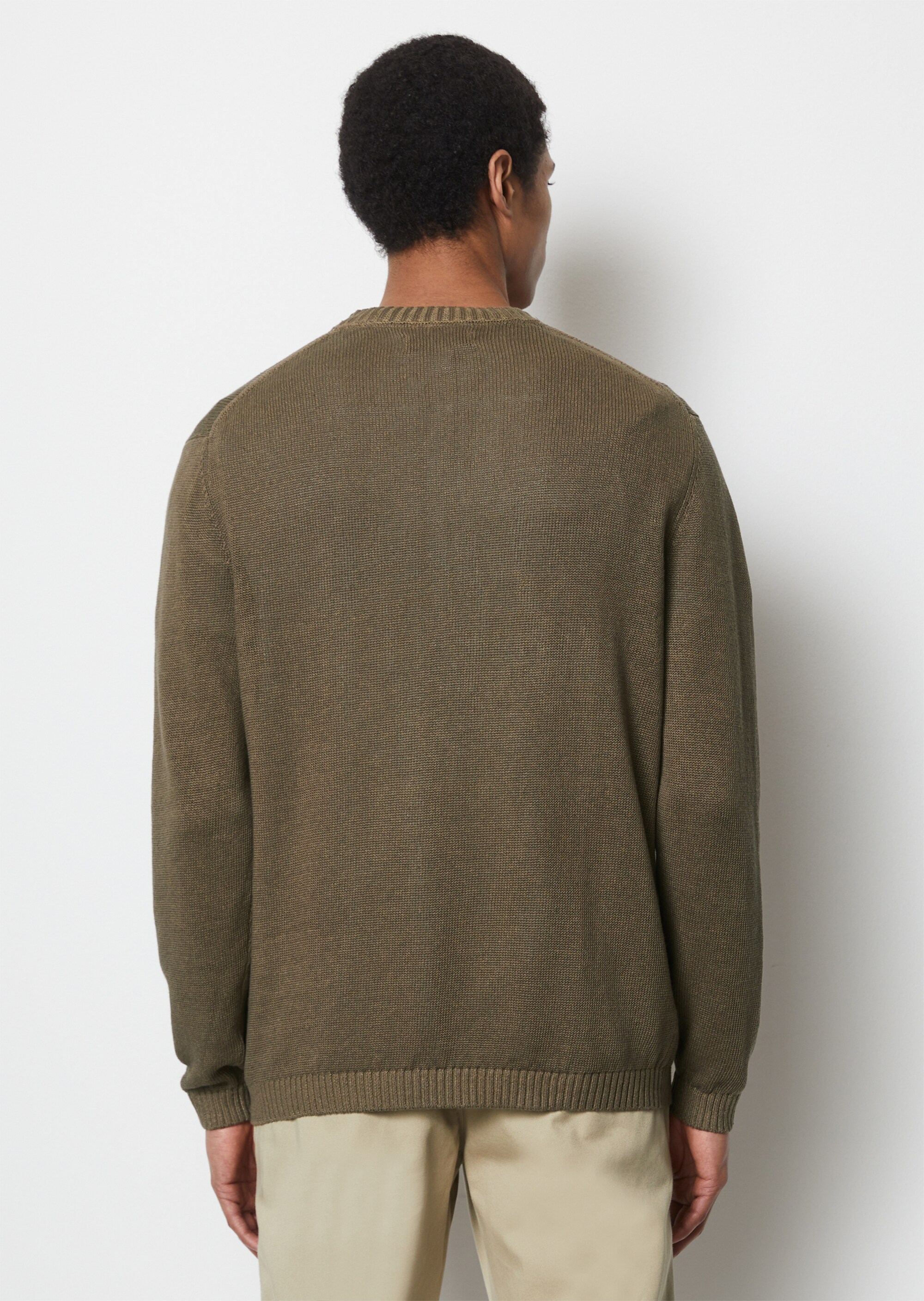 Pullover regular aus Baumwolle und Leinen