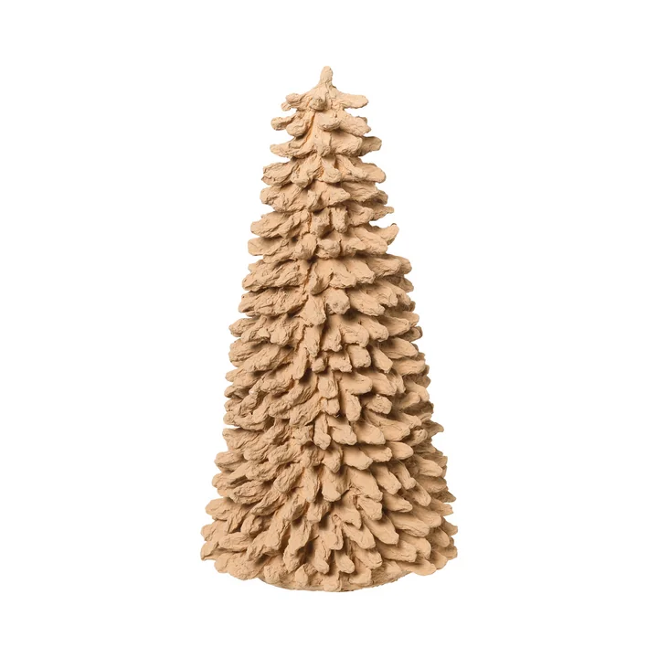 Broste Copenhagen - Pulp Deko-Tannenbaum, H 30 cm, braun