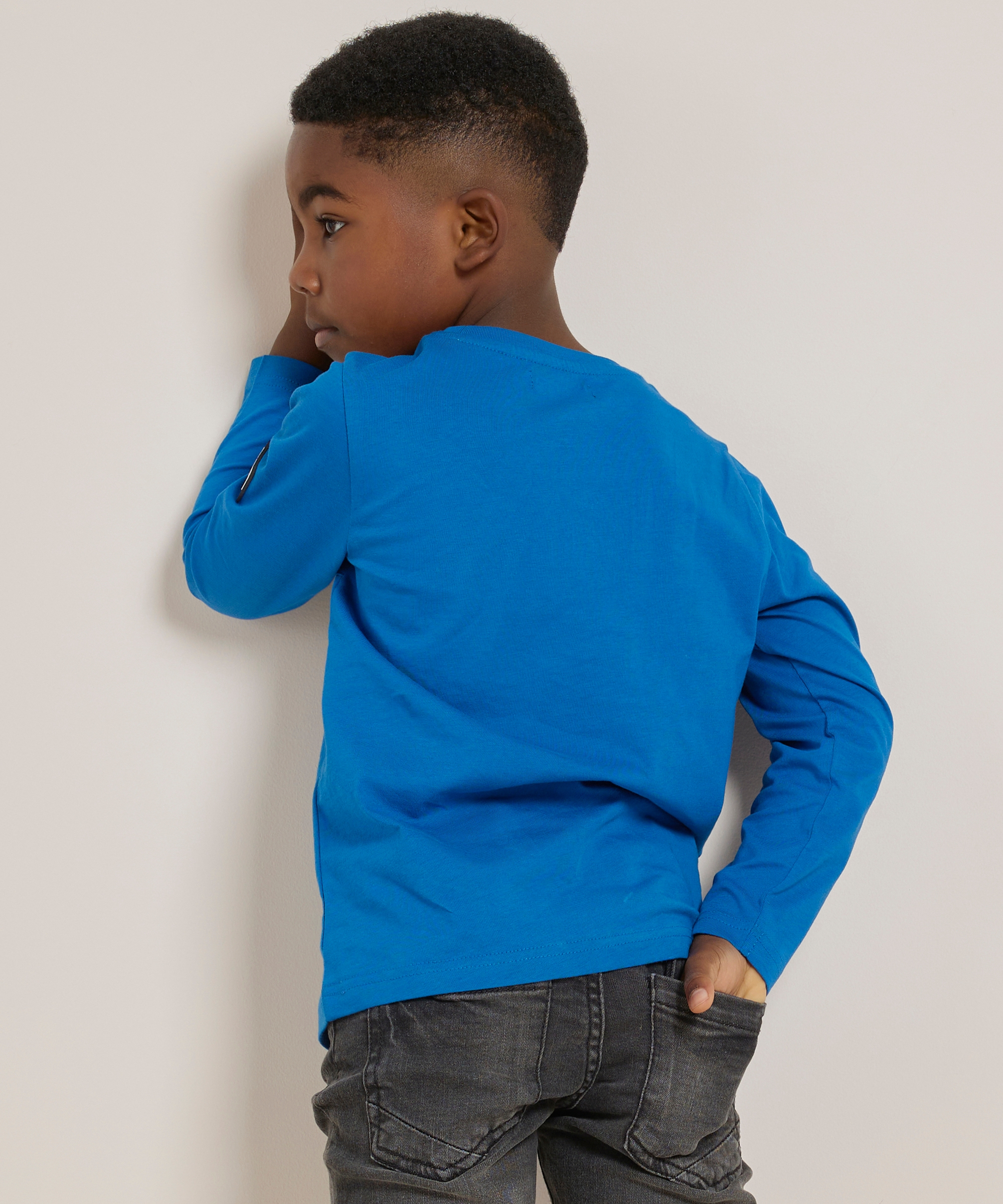 top met borstprint