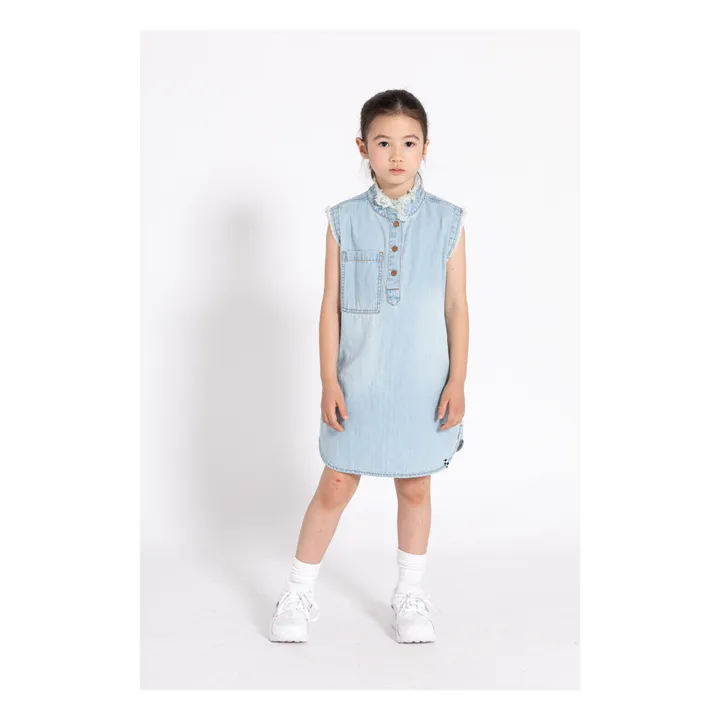 Finger in the nose Robe Rosie | Denim bleached