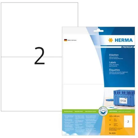 HERMA 8636 Superprint Etiketten A4 210x148 mm