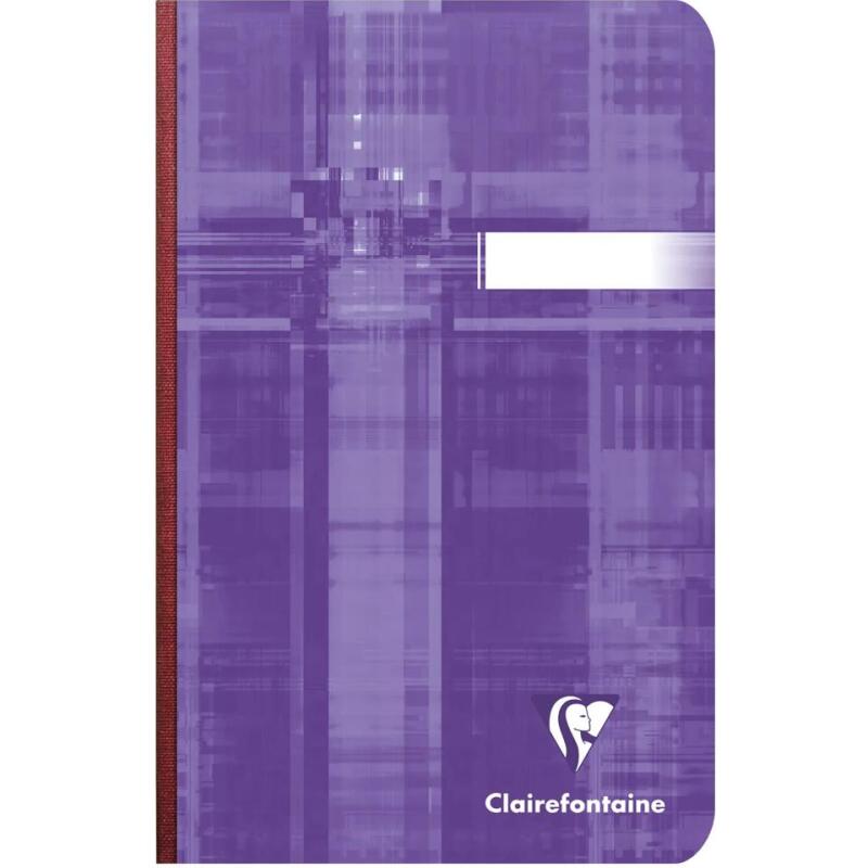 Carnet brochure dos toilé 11x17cm 96 feuilles unies Couleur aléatoire - Assortis