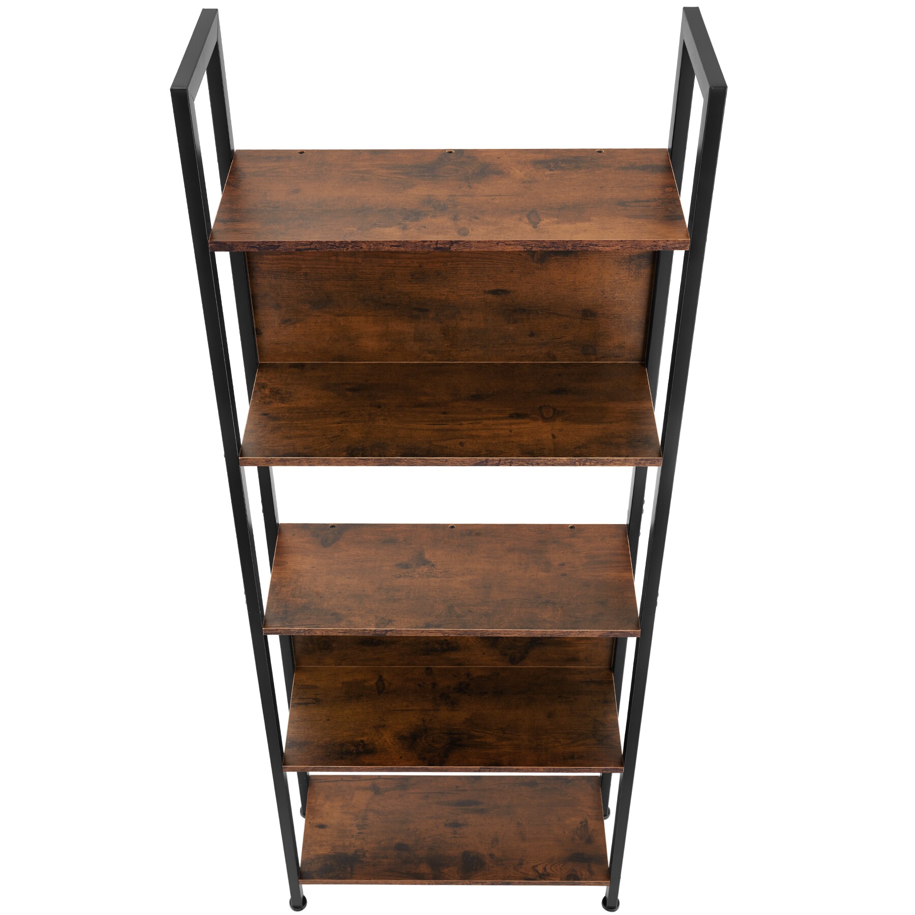 tectake® Regal, Industrial Style, 5 Ebenen, 2 Rückwände, inklusive Kippschutz, 62 x 24 x 165,5 cm