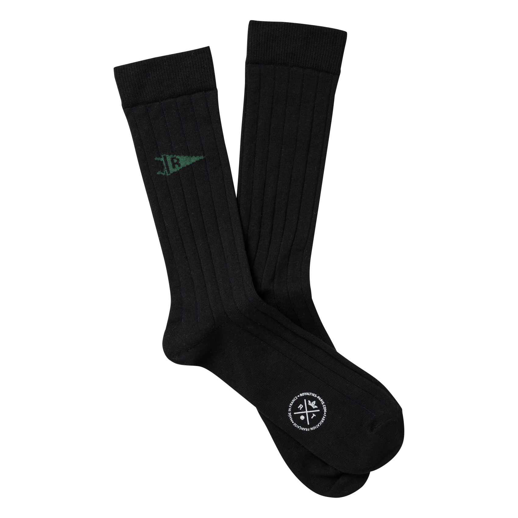 SIMON - Chaussettes en coton mélangé | Noir