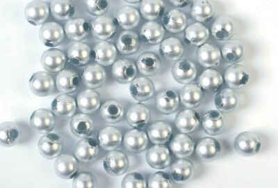 Voksperler - 8 MM - 25 G - Mat Sølv