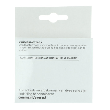 GAMMA Everest Enkel Geaard Stopcontact Antraciet