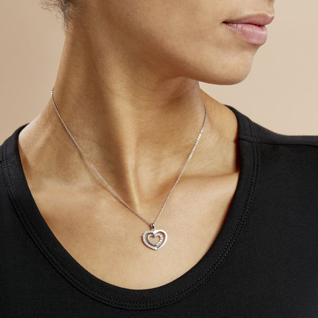 Collier Annabelle Argent Blanc Oxyde De Zirconium