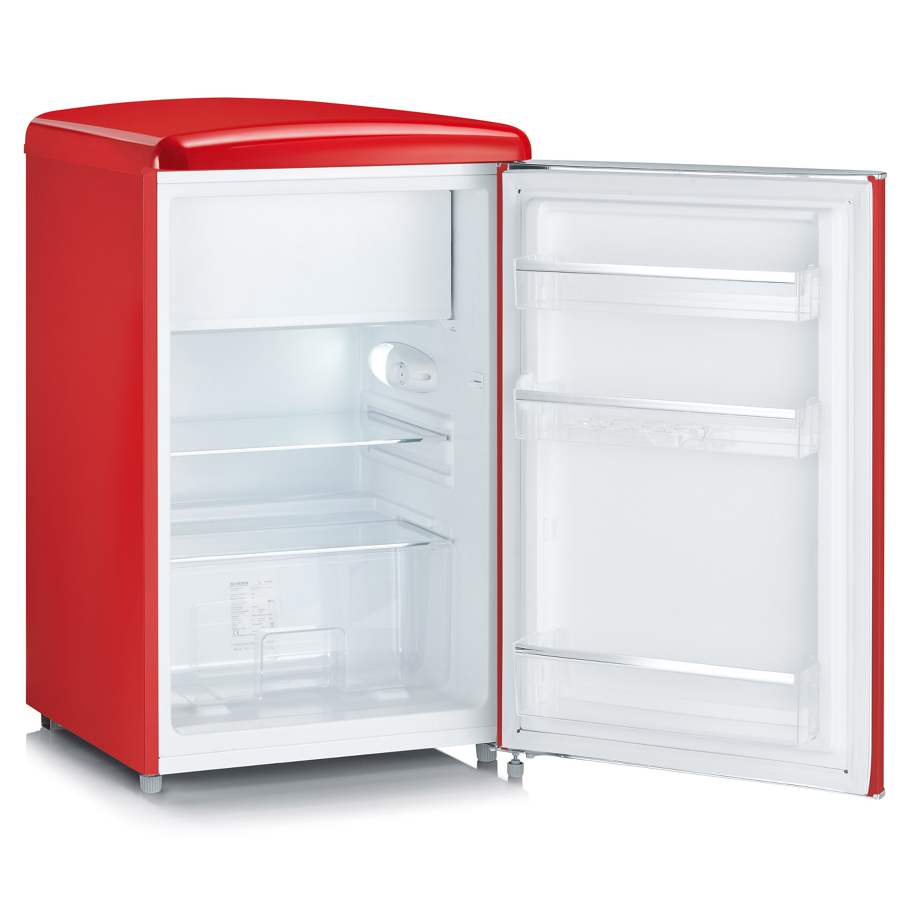 SEVERIN Retro-Kühlschrank RKS 8830 - rot - D