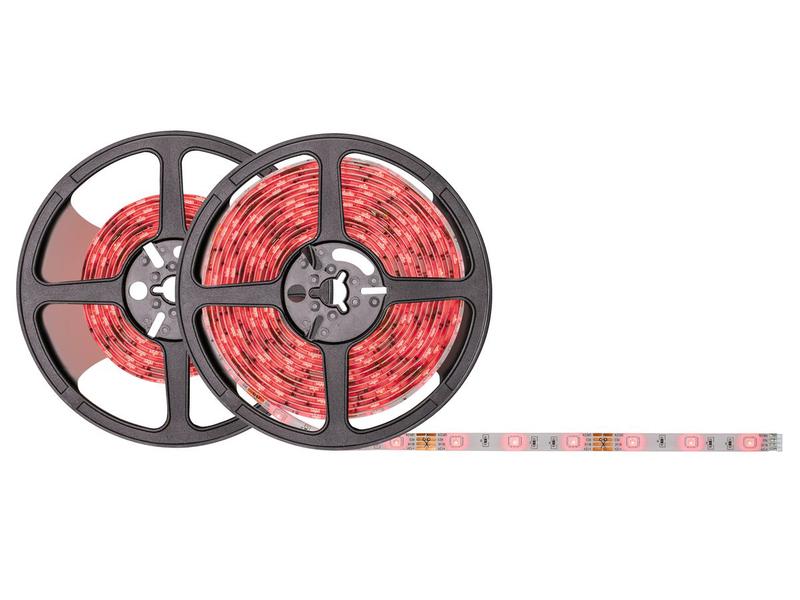 Paulmann LED-Stripe SimpLED RGB, 7.5 m Rolle Beschichteter RGB LED-Streifen mit Fernbedienung, kürzbar