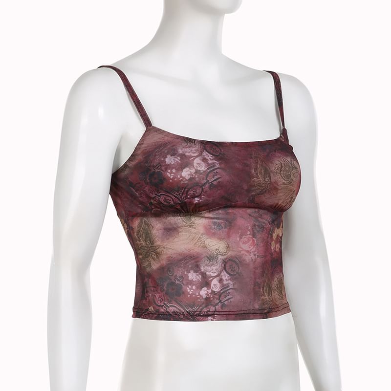 BrickBlack - Camisoletop met bloemenprint
