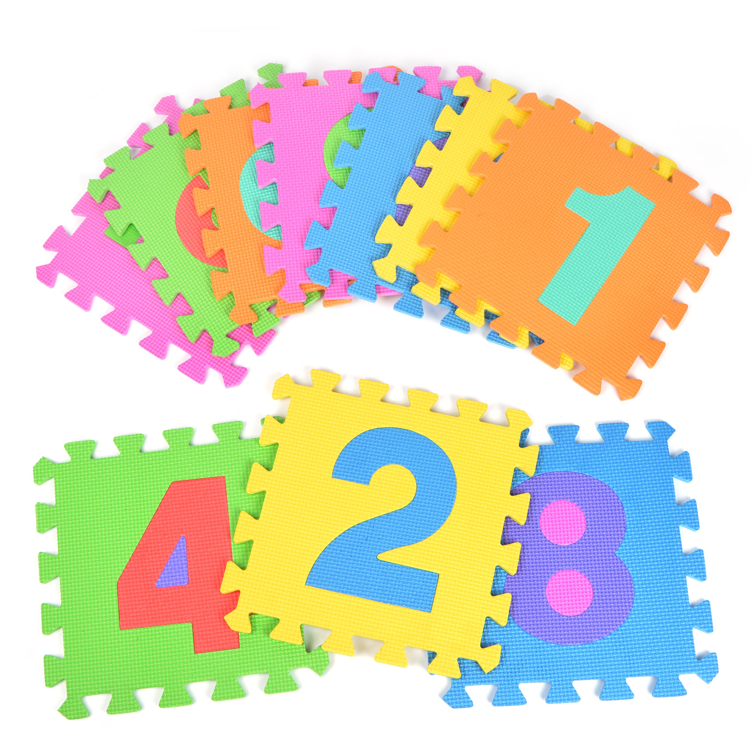 Pink Papaya Puzzlematte mit Zahlen Puzzlestar 123