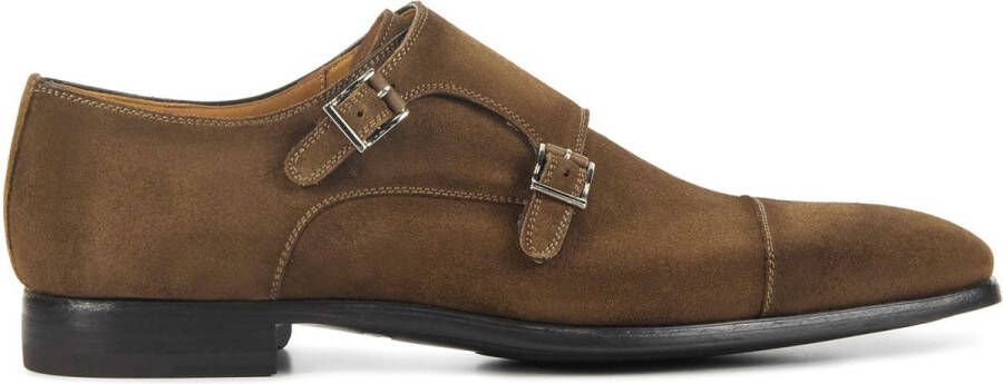MAGNANNI Nette Schoenen Heren 16016 Maat: 46 Materiaal: Suède Kleur: Bruin