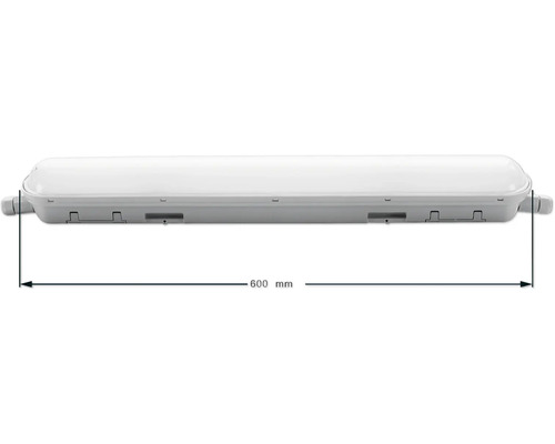 LUMAK PRO LED Vochtwerende Lichtbalk IP65 24W 3600 lm 4000/6500 K Neutraal Wit/Daglicht Wit L 600 mm