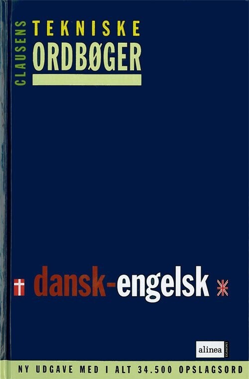 Clausens Tekniske Ordbøger, Dansk-Engelsk - Bog