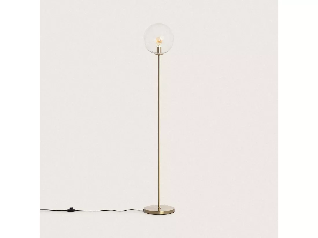Lampadaire Métal et Verre Moonlight Clear Transparent