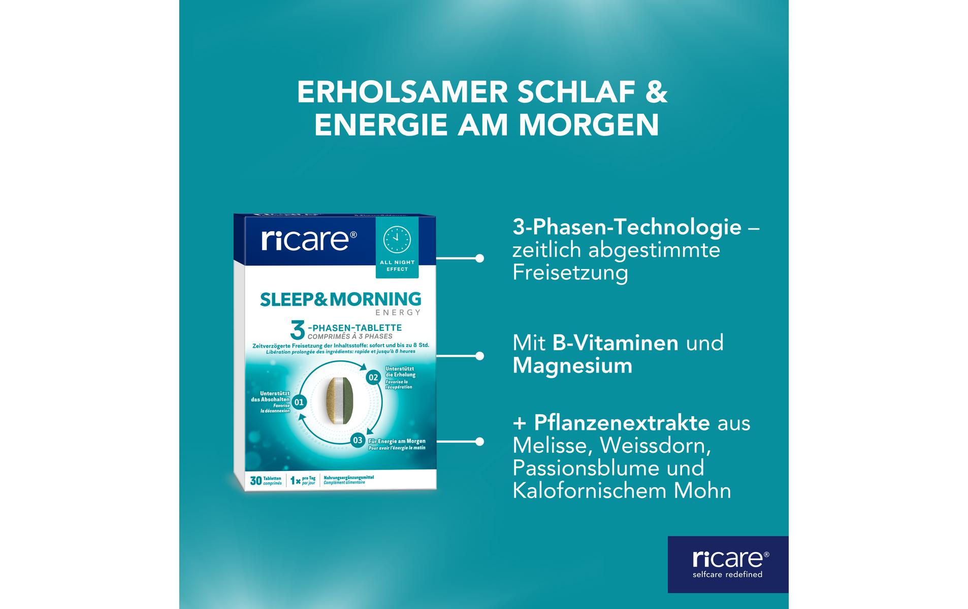 Tablette Sleep and Morning Energy 30 StückTriphasische Tabletten für Schlaf und Morgen