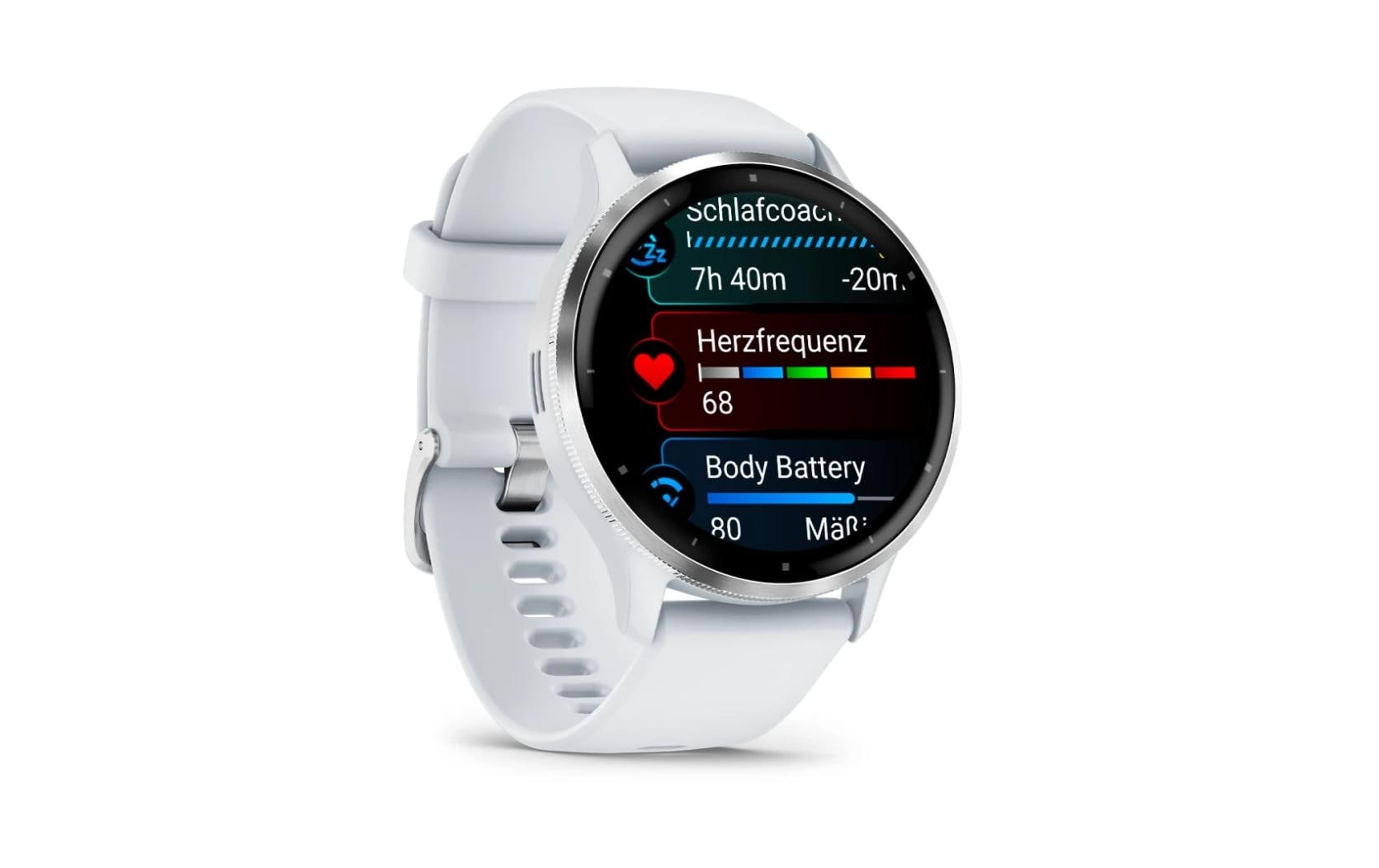 Garmin Sportuhr »Venu 3 Steinweiss / Silber«