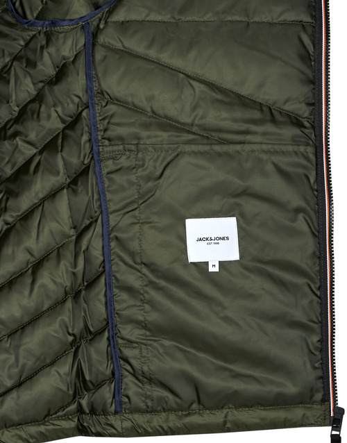 Jack & Jones - JJEHERO PUFFER HOOD Kaki