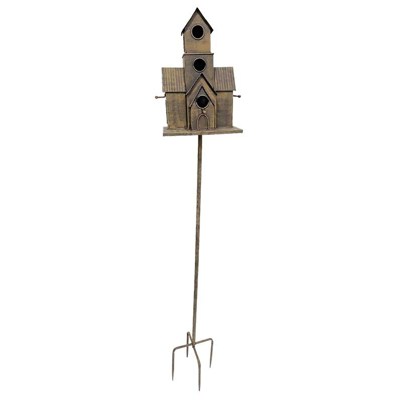 Grand nichoir oiseaux maison à planter 166x20x28cm