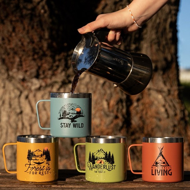 Mug isotherme beaver moutarde