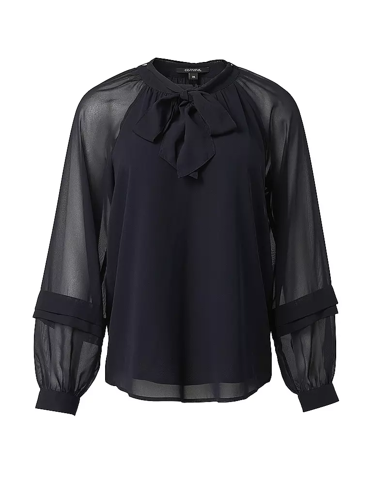 COMMA Bluse dunkelblau
