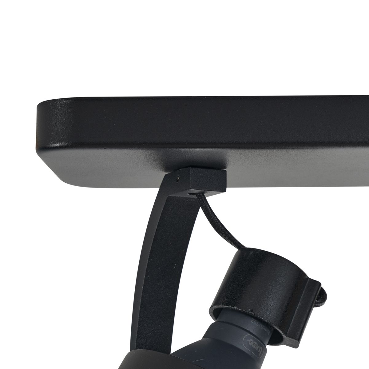 Design plafondspot zwart GU10 70mm 2-lichts draai- en kantelbaar - Vo