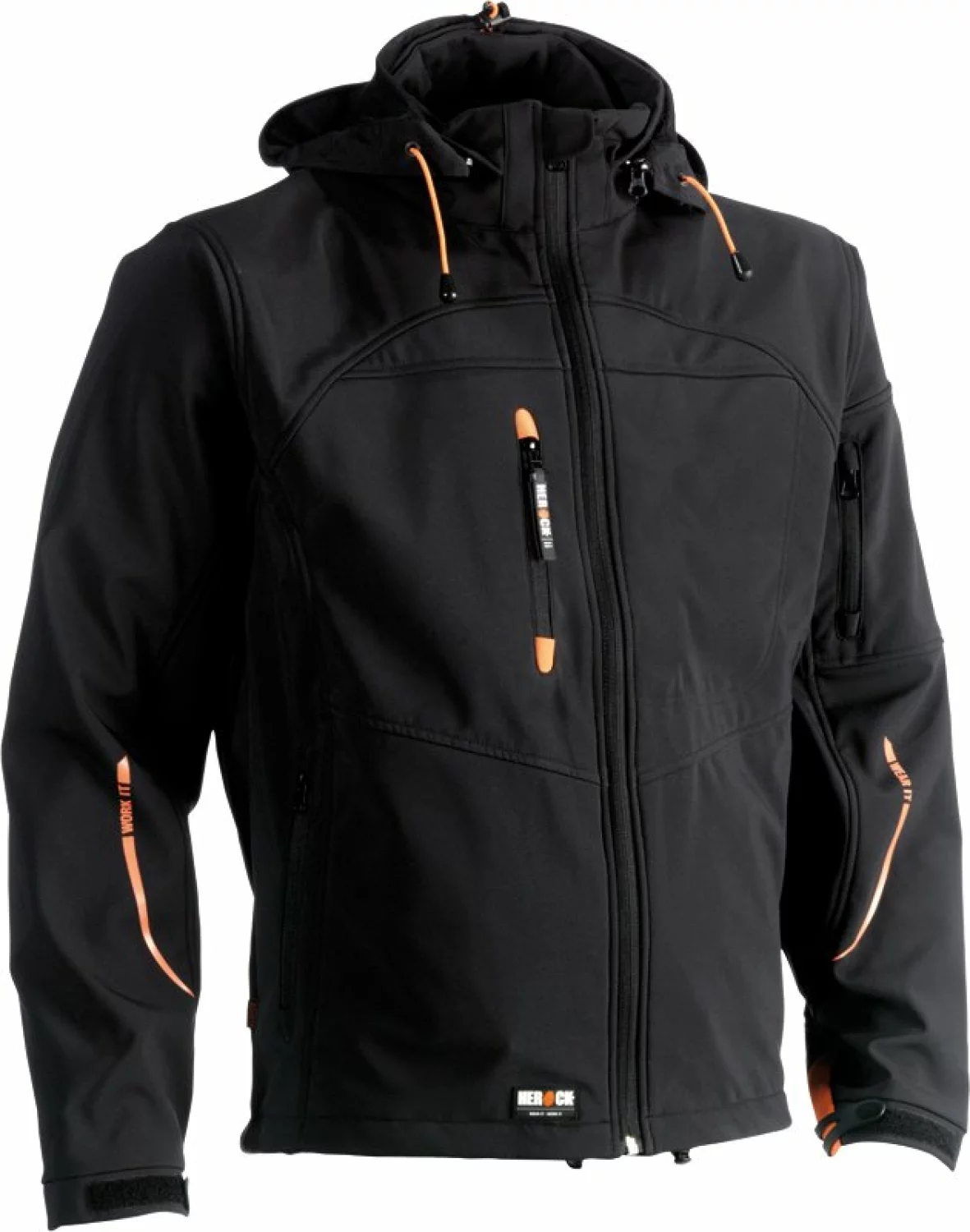 Herock Poseidon Softshell jas - Zwart - Maat XL - Experts