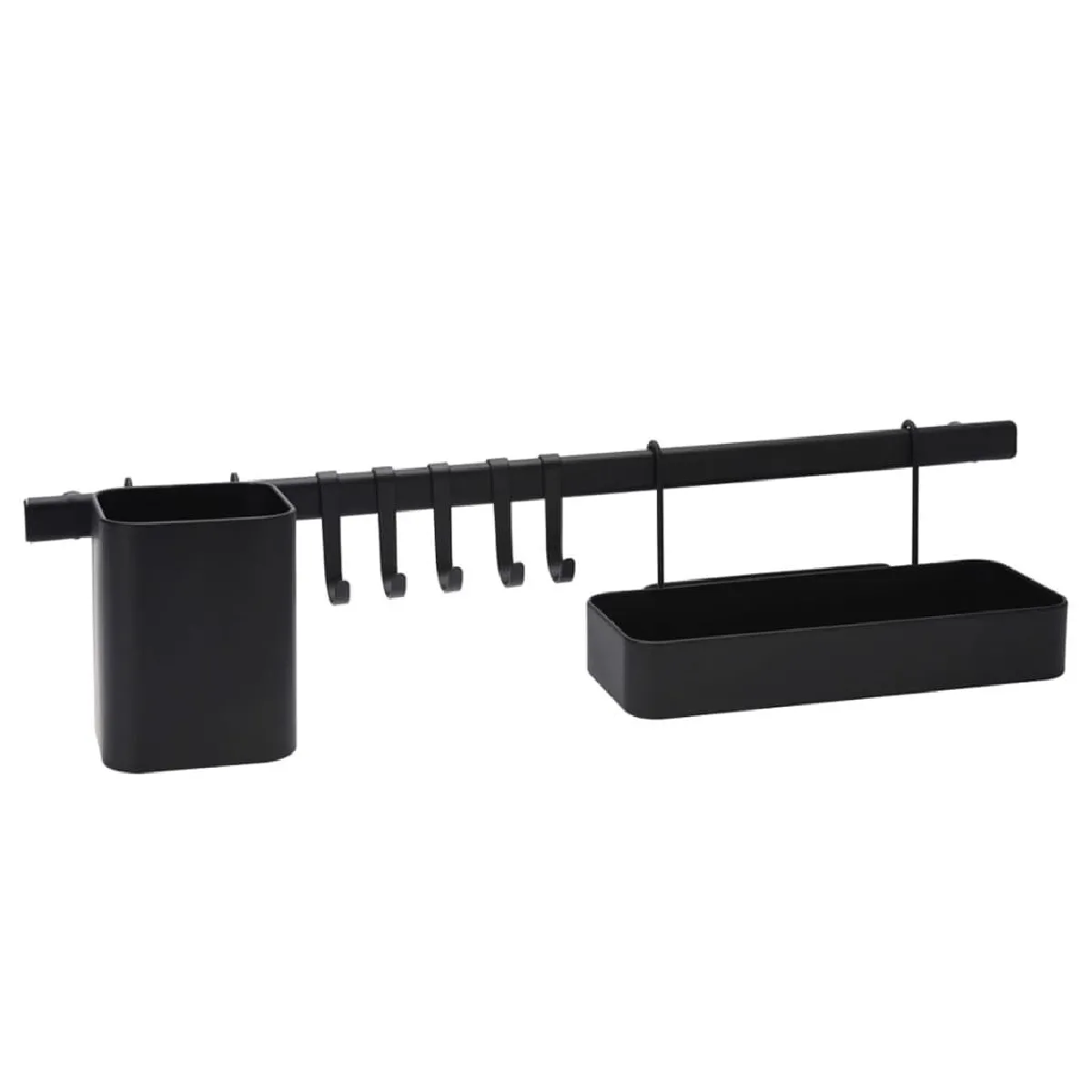 Excellent Houseware Organisateur Cuisine 8 Pcs - Noir