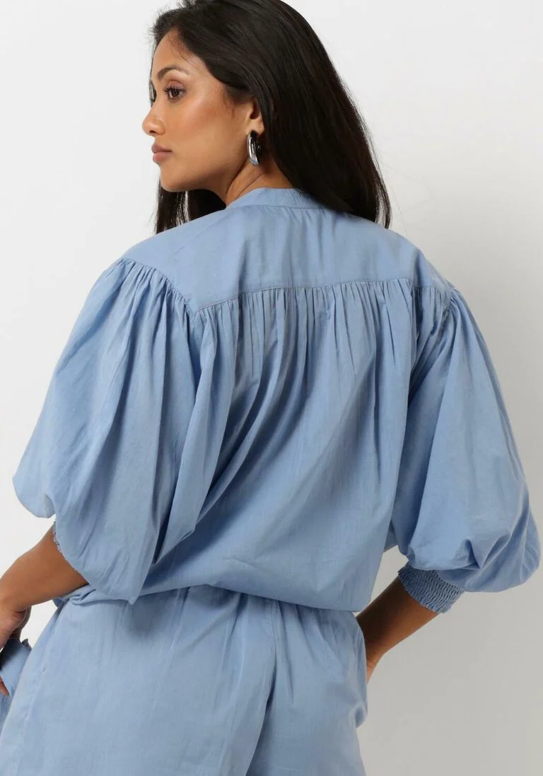 IBANA lichtblauwe ibana blouse tinca