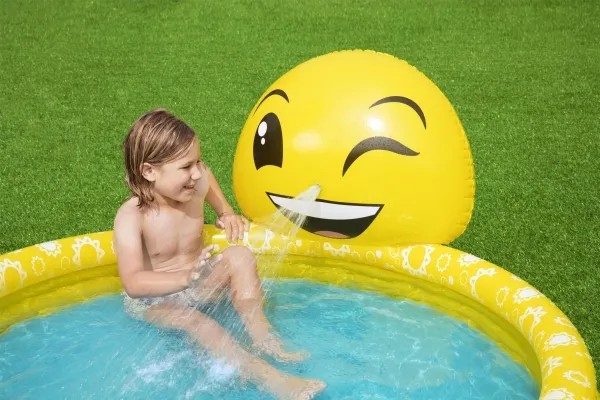 Bestway 53081, Oppustelig pool, 282 L, Oval, 2 År, Smiles, Gul