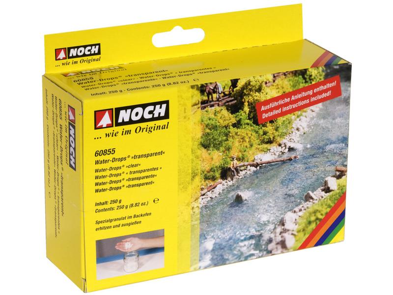 NOCH Water-Drops transparent Granulat zum erstellen von Wasser für Ihr Diorama