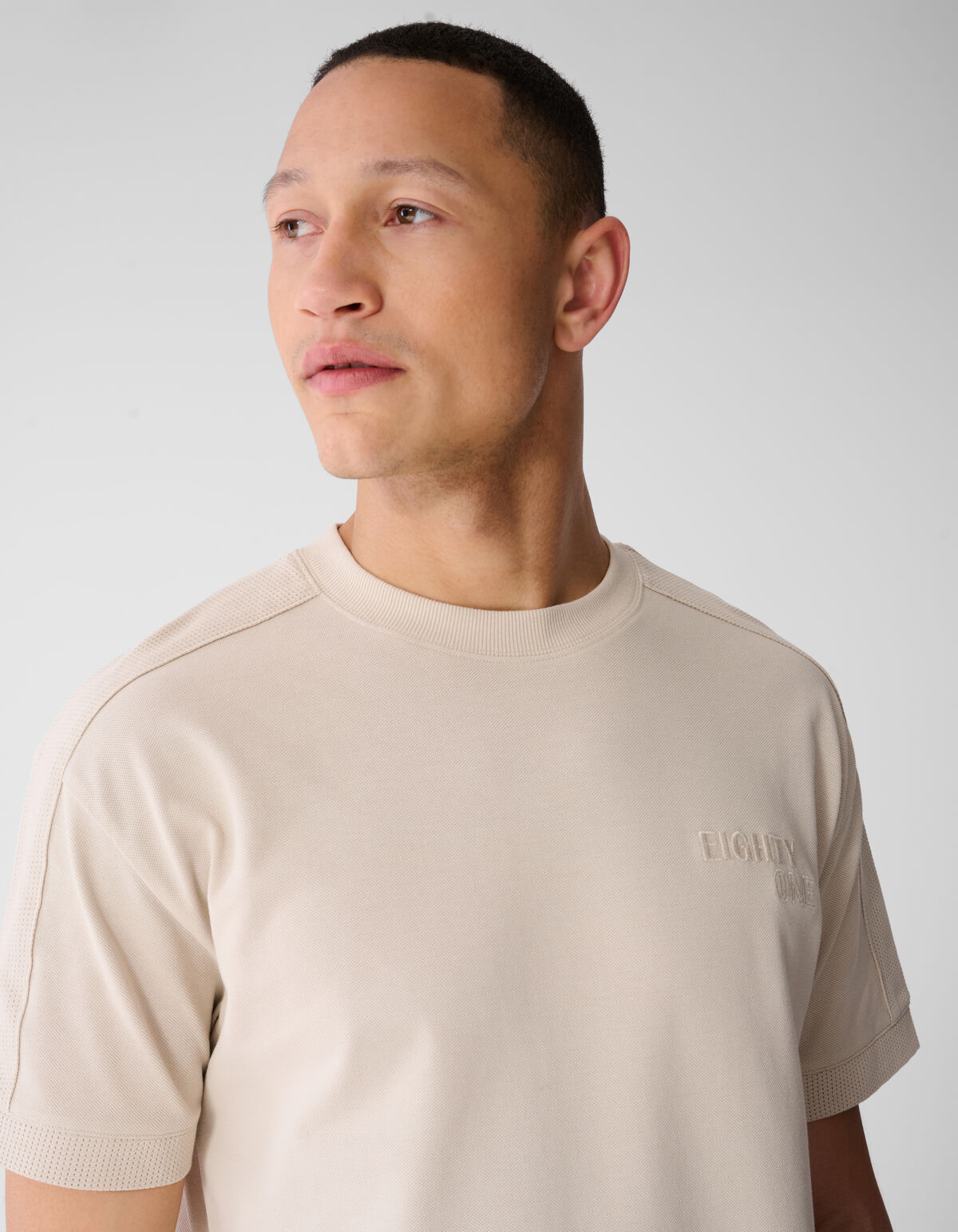 Mesh T-shirt Zand