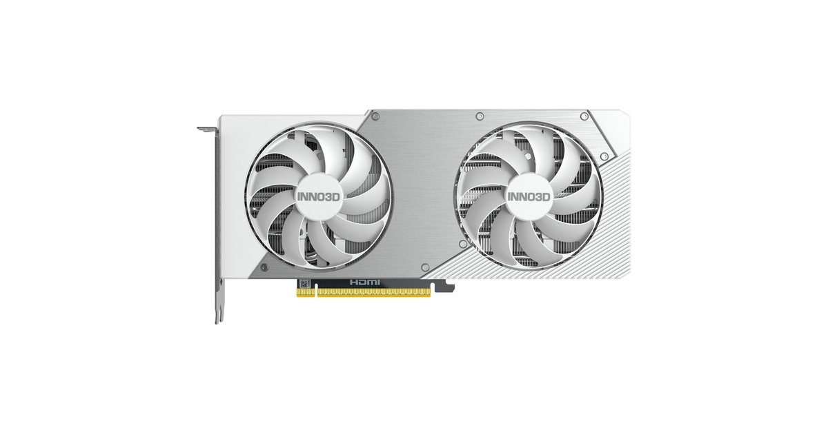 INNO3DGeForce RTX 5070 TWIN X2 OC WHITE grafische kaart  (Wit, DLSS 4, 3x DisplayPort, 1x HDMI 2.1)
