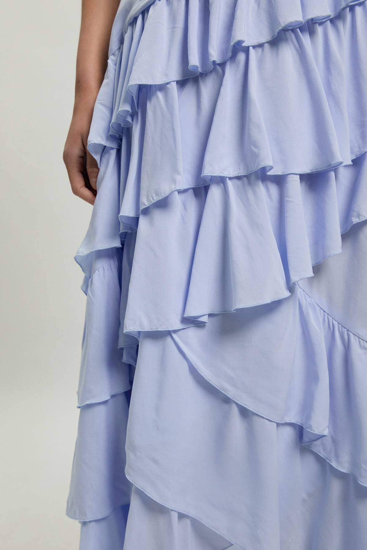 KarenMillen Robe Maxi En Viscose À Détails De Volants