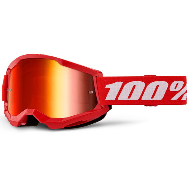 100% - Masque Strata 2 - Ecran Mirror Rouge / Iridium