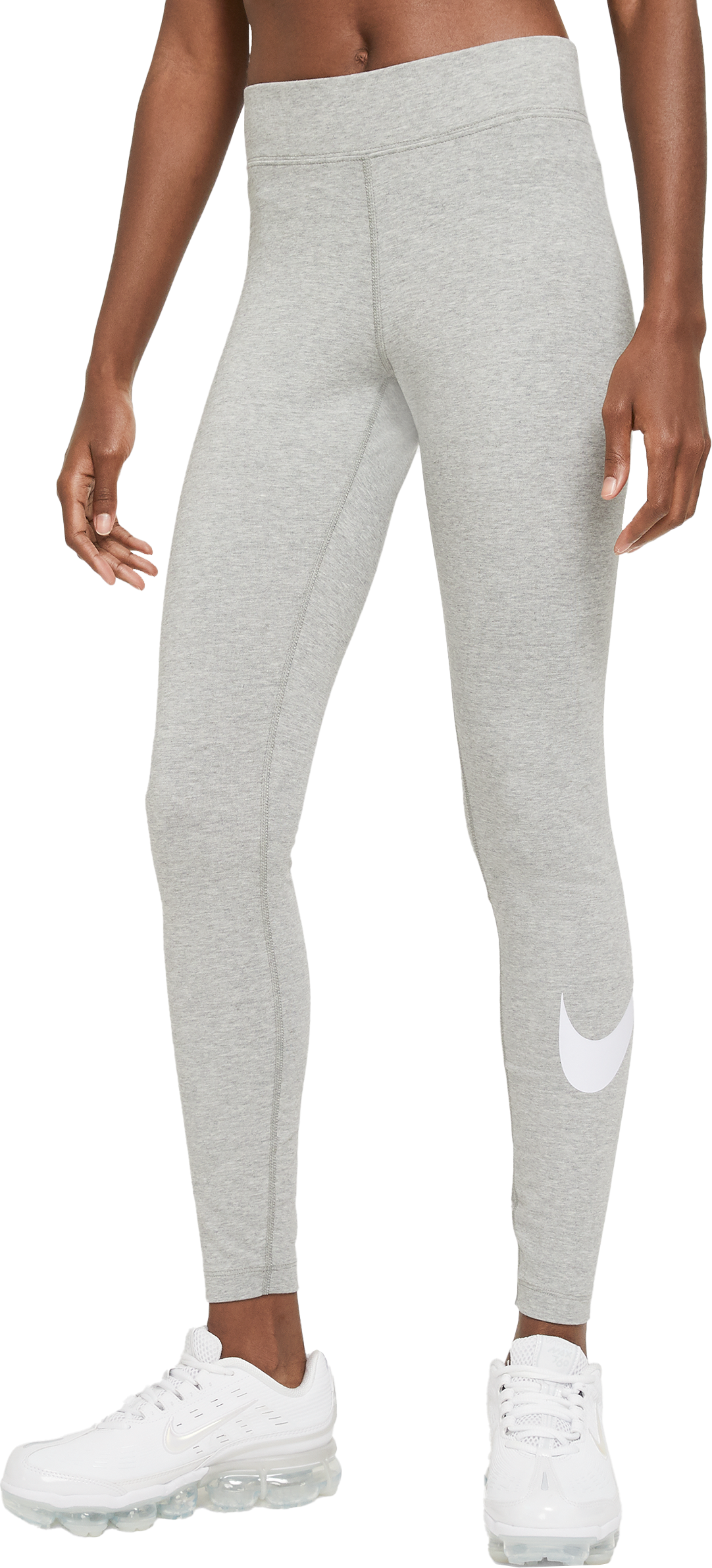 Nike Essentials Swoosh Leggings Damen Grau F063