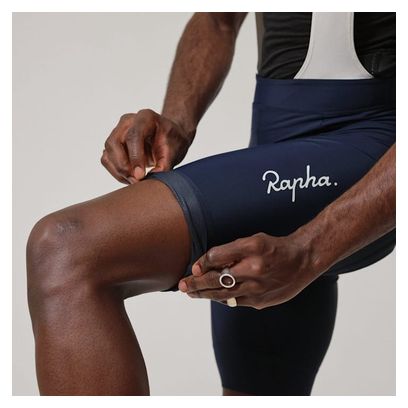 Cuissard Court à Bretelles Rapha Core Bleu/Blanc