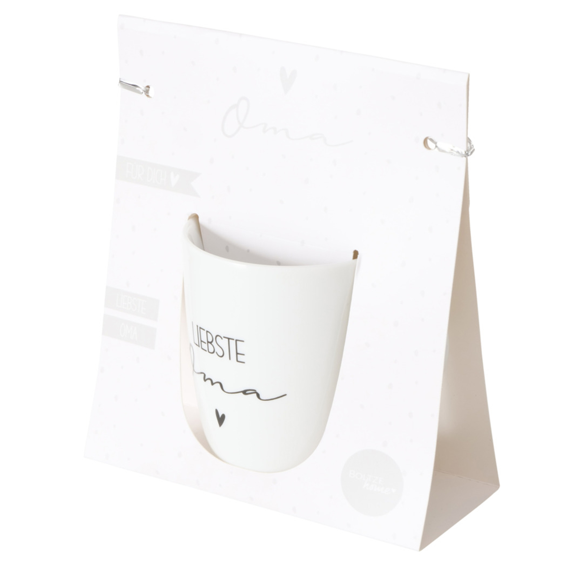 Becher - weiß-schwarz - Familie - sortiert - 330 ml