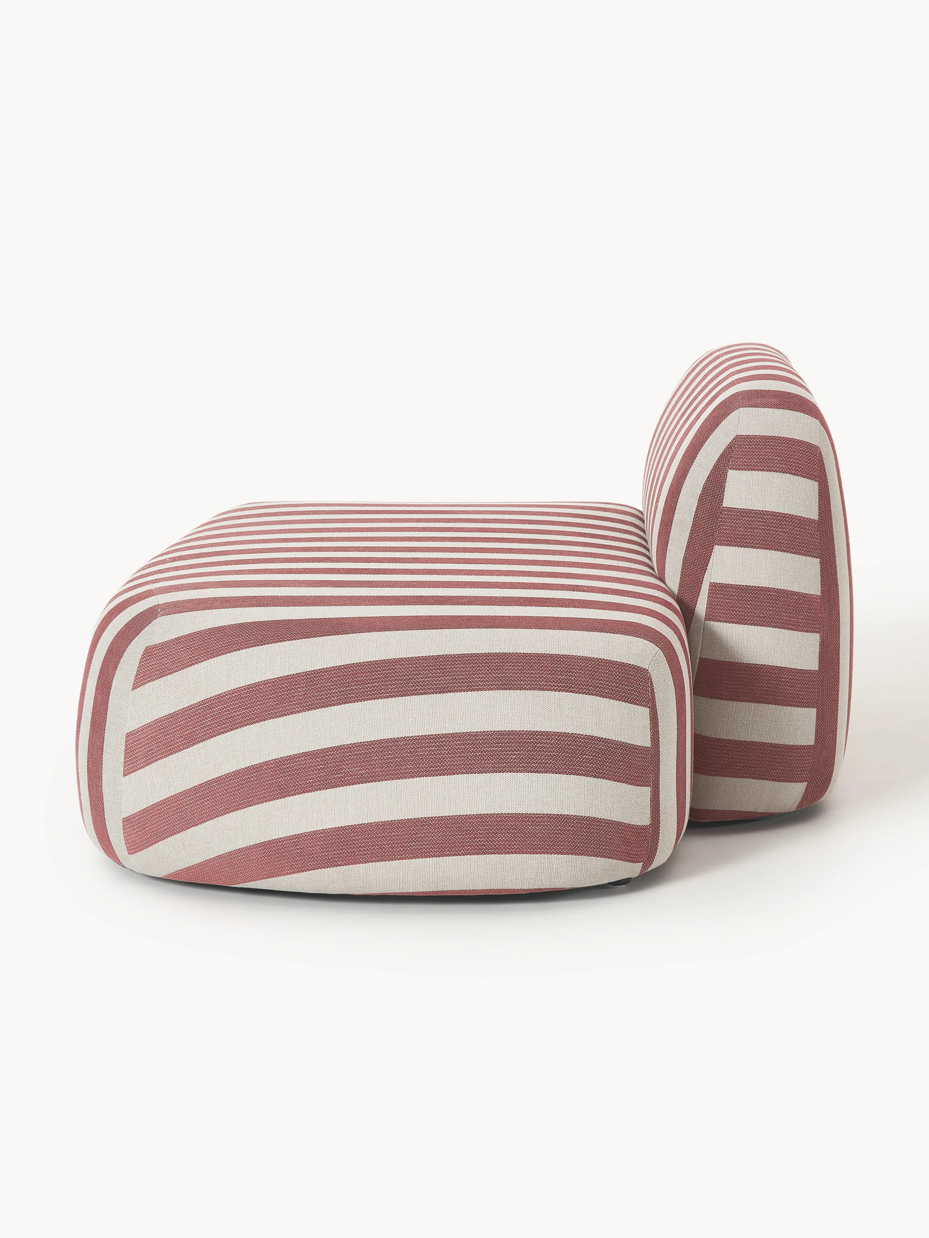 Gestreepte chaise longue module Wolke