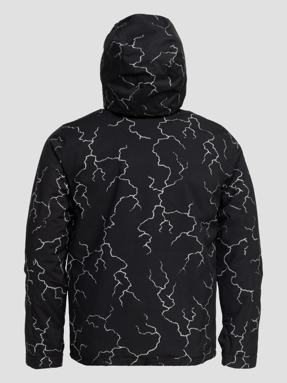 Quiksilver High In The Hood Printed Kids Jacket high energy black refl