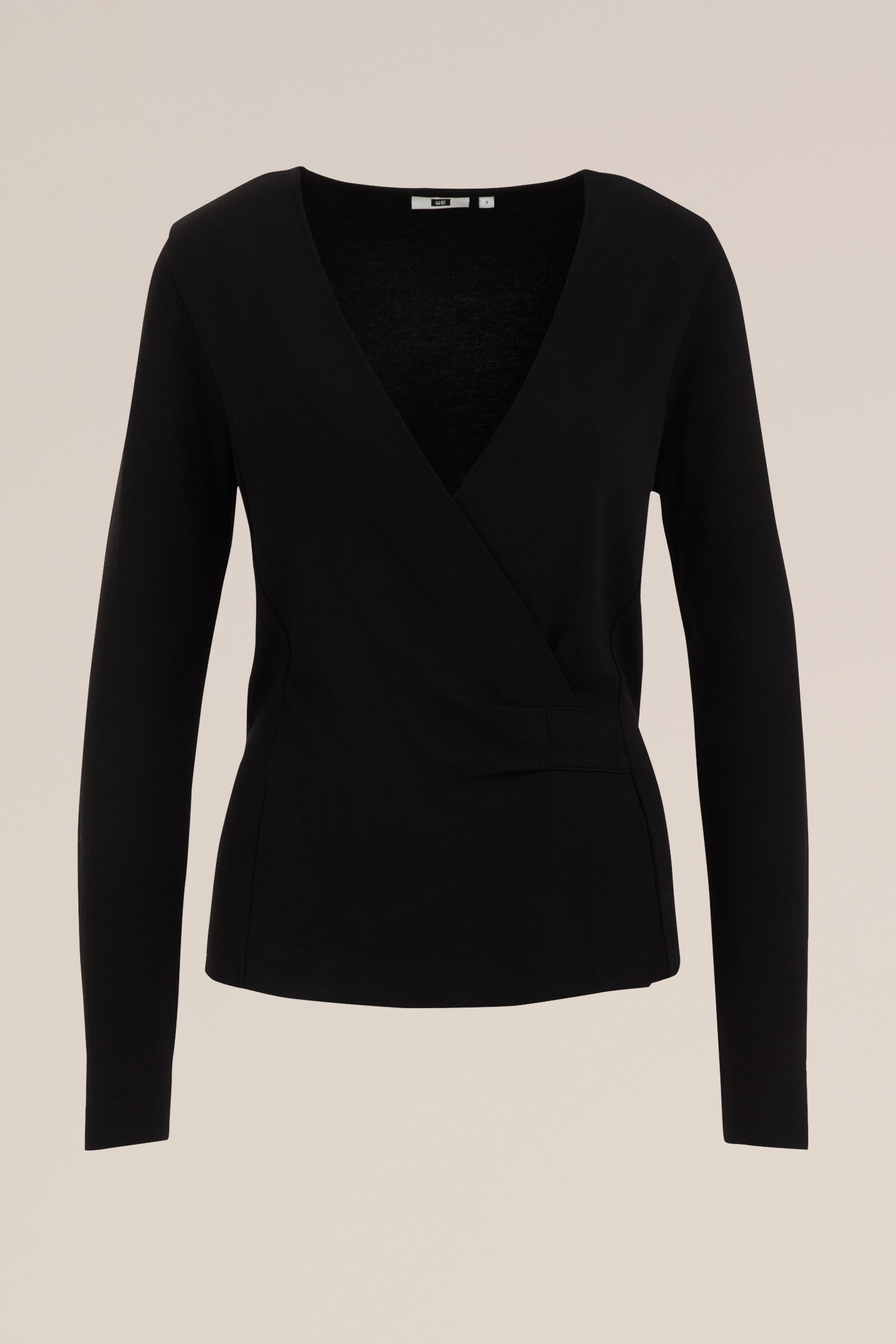 overslagtop WE Fashion Zwart