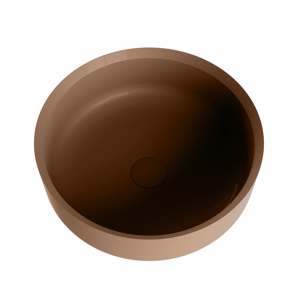 Mondiaz Coss Solid Surface waskom 36cm rust
