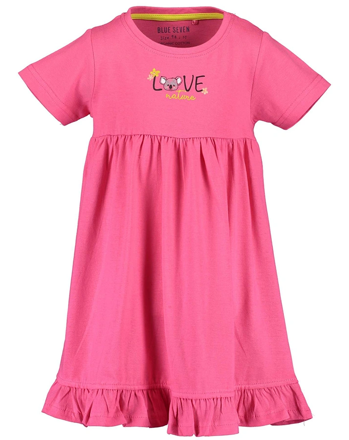 Kleid KOALA LOVE mit Rüschen in pink