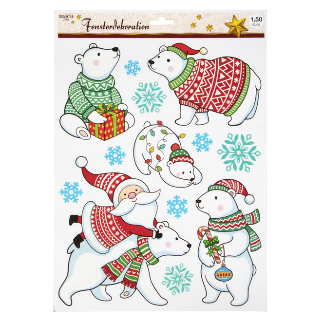 Fensterbilder - Weihnachten - 1 Bogen